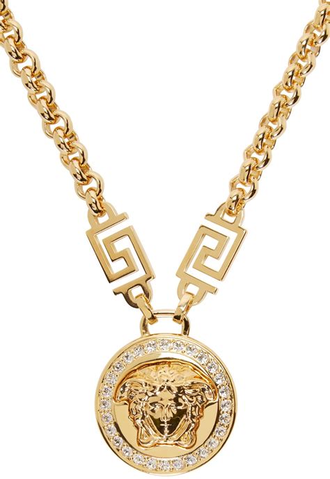 versace necklace with diamonds|versace necklace real.